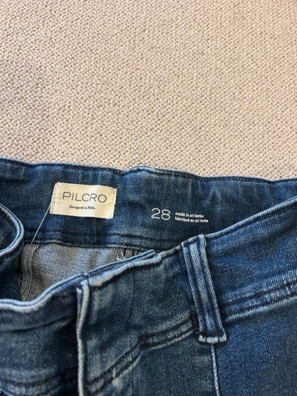 Pilcro Cropped Ankle Jeans Dark Denim 28 66170 - Picture 2 of 6